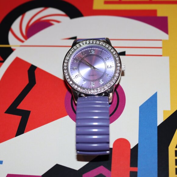 Purple Rhinestone Watch - Picture 2 of 6